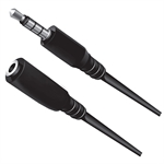 ArgomTech ARG-CB-0038 - Cable de Audio de Extensión, 3.5mm(M) a 3.5mm(H), 1.5m, Negro