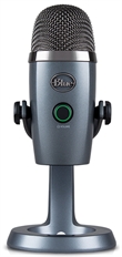 Blue Microphones Yeti Nano - Micrófono, Gris, 2 Cápsulas de Condensador de 14mm con Patente Blue, Cardioide, Omnidireccional, USB