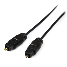 Startech THINTOS10  - Cable de Audio, Toslink óptico digital macho a macho, 3m, Negro
