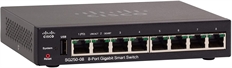 Cisco  SG250-08 - Switch, 8 Puertos, Gigabit Ethernet PoE, 16Gbps