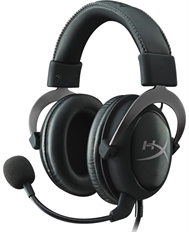 HyperX Cloud II - Headset, Estéreo, Circumaurales, Con cable, 3.5mm, 15Hz–25kHz, Negro y Plateado