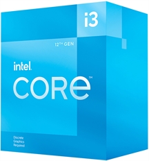Intel  Core i3-12100F - Procesador, Alder Lake, 4 Núcleos, 8 Hilos, 3.30 GHz, FCLGA1700, 58W