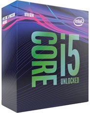 Intel Core i5-9600K - Procesador, Coffee Lake, 6 Núcleos, 6 Hilos, 3.7 GHz, LGA1151, 95W