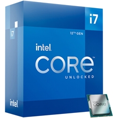 Intel Core i7 12700K - Procesador, Alder Lake, 12 Núcleos, 20 Hilos, 2.70GHz, FCLGA1700, 125W