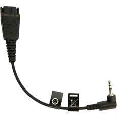 Jabra 8800-00-46  - Cable de Audio, Adaptador, QD a 2.5mm, Negro