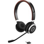 Jabra Evolve 65 UC stereo - Headset, Estéreo, Diadema, Inalámbrico y con cable, Bluetooth, USB-A, 20Hz-20KHz, Negro