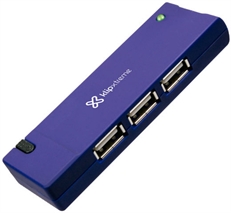 Klip Xtreme KUH-400A - Hub USB, 4 Puertos, USB 2.0, 480Mbps