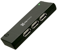 Klip Xtreme KUH-400B  - Hub USB, 4 Puertos, USB 2.0, 480Mbps