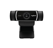 Logitech C922 Pro Stream  - Webcam, 1080p Resolution, 30fps at 1080p, 60fps at 720p, USB 2.0, Black