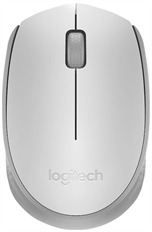 Logitech M170 - Mouse, Inalámbrico, USB, Óptico, 1000 dpi, Plateado