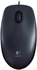 Logitech M90 - Mouse, Cable, USB, Óptico, 1000 dpi, Negro