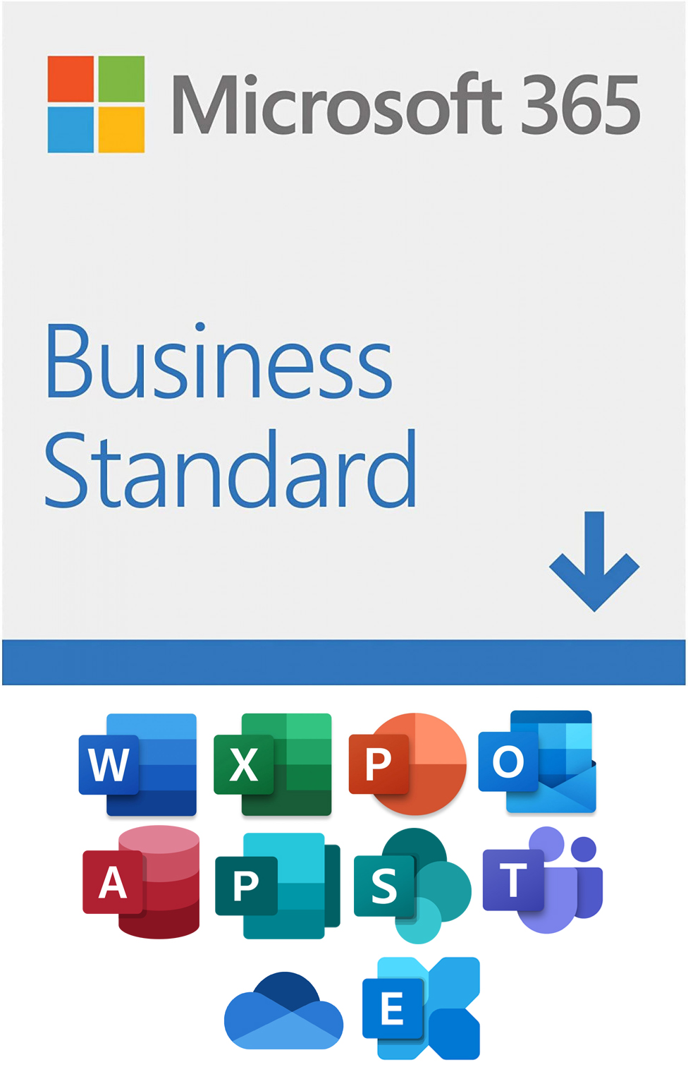 Microsoft 365 Business Standard - Digital Download/ESD, 1 User, Up to 5  Simultaneous Devices, 1 Year, Windows 10, macOS, Android, iOS