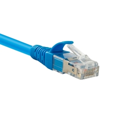 Cable de Conexión Nexxt Solutions  - CAT 6A, RJ-45 (M), 90cm, Azul, LSZH, S/FTP