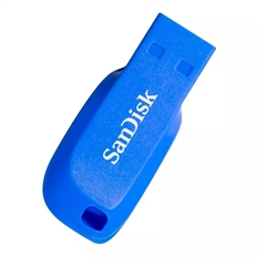 SanDisk Cruzer Blade  - Unidad Flash USB, 16 GB, USB 2.0, Tipo-A, Azul