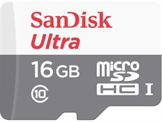 SanDisk Ultra - Memoria MicroSD, 16GB, Clase 10