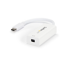 StarTech CDP2MDP - Adaptador de Video, USB-C Macho a Mini DisplayPort Hembra, Hasta 3840 x 2160 a 60Hz, 14cm, Blanco