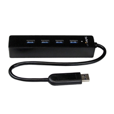 StarTech.com ST4300PBU3 - Hub USB, 4 Puertos, USB-A 3.0, 5Gbps