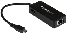 StarTech.com US1GC301AU - Adaptador de Red USB-C con Puerto USB Extra, USB 3.1, Ethernet, Hasta 5Gbps