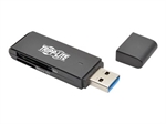 TRIPP LITE U352-000-SD - Lector de Memorias, Negro, SD / MicroSD , USB 3.0
